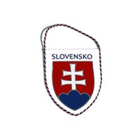 Zástavka Slovensko oblá 10 cm